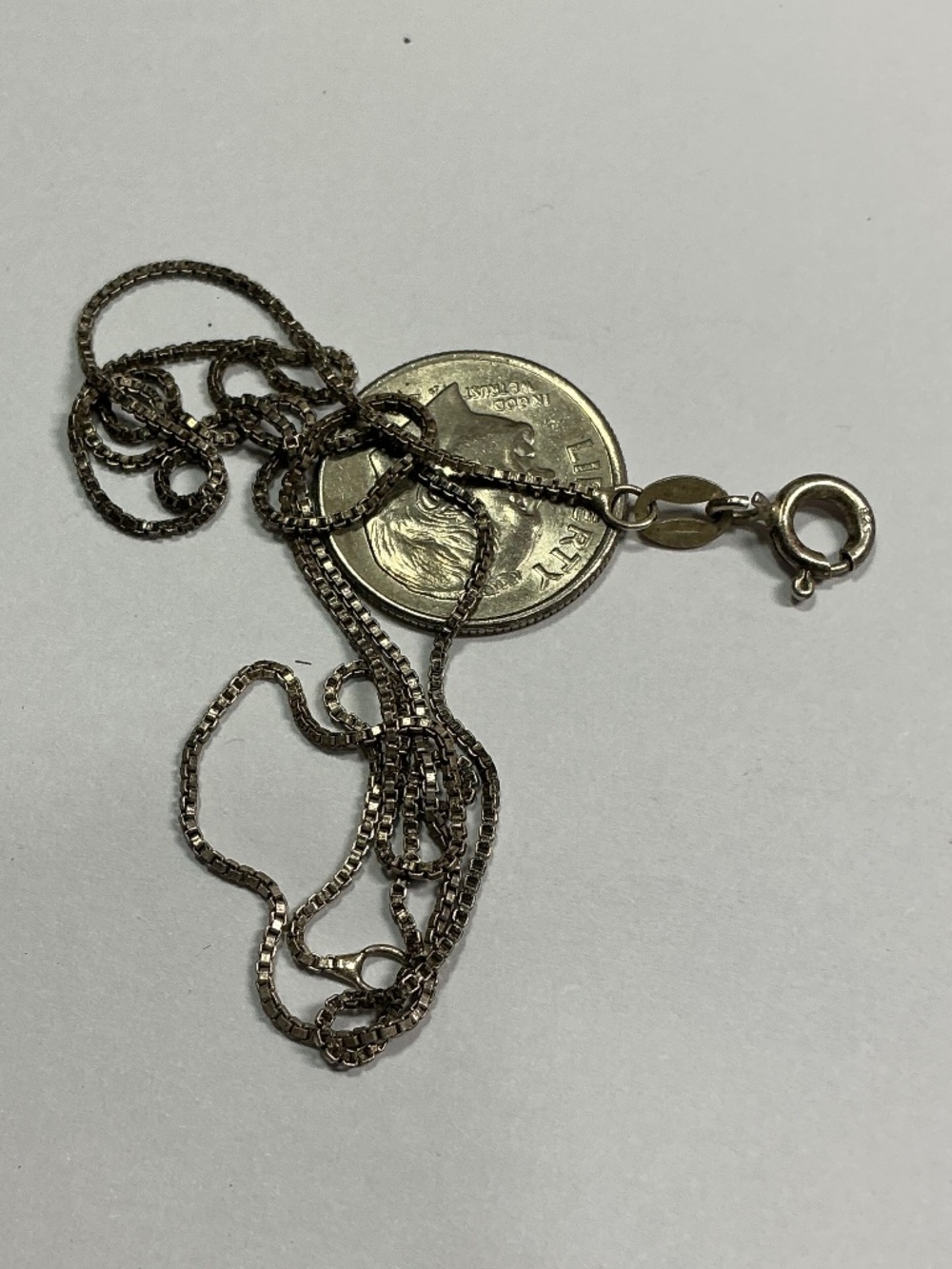 AGI Italian Sterling Silver Chain / Necklace. 18 inches long - Picture 3 of 5